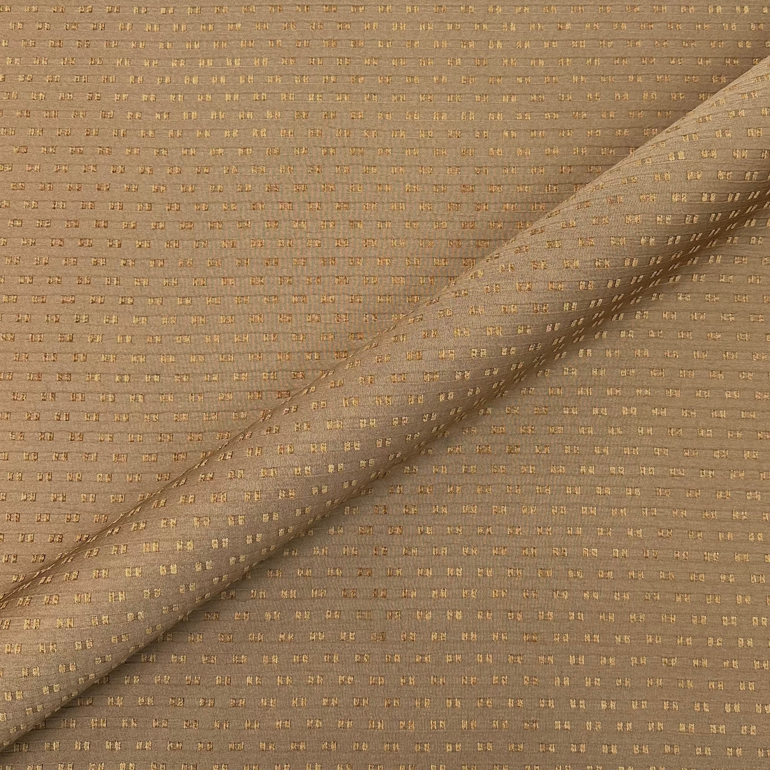 Bronze Mid Century Jacquard Upholstery Fabric 55"