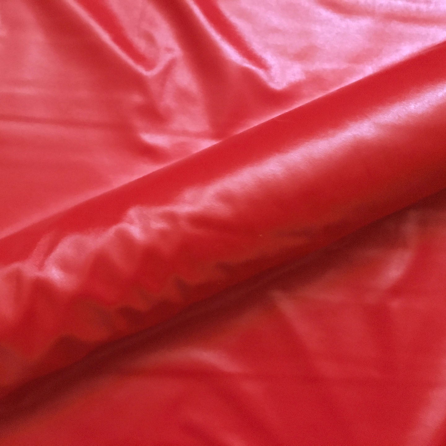 Red Modern Solid Vinyl Fabric