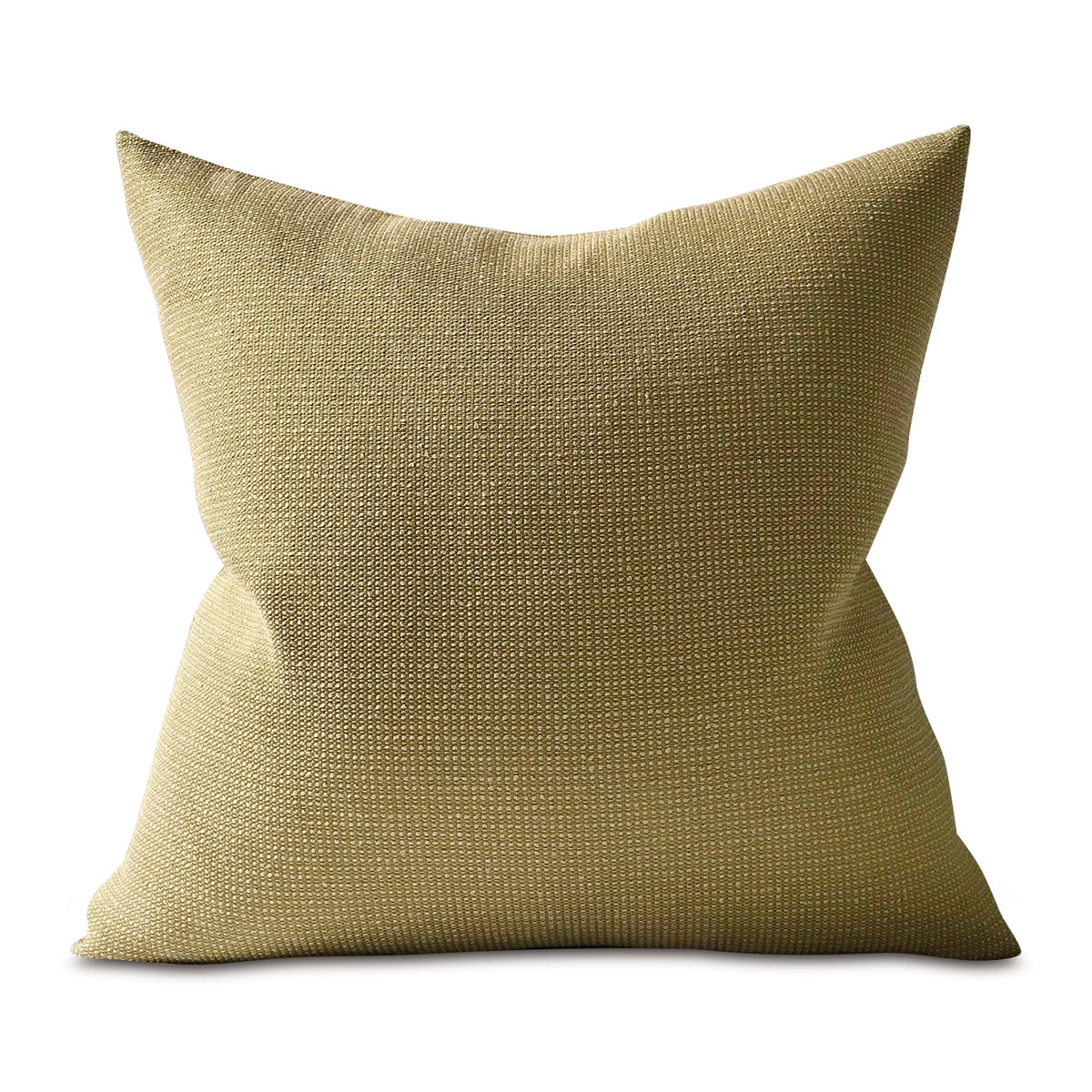 Moss Green Solid Textured Throw Pillo...
