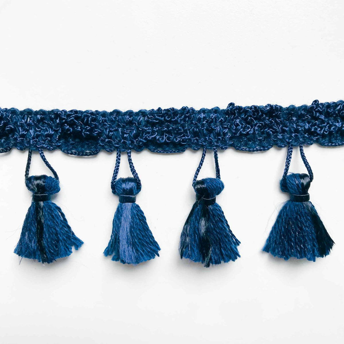 Navy Blue High Quality Decorative Tassel Trim by the yard Plankroad