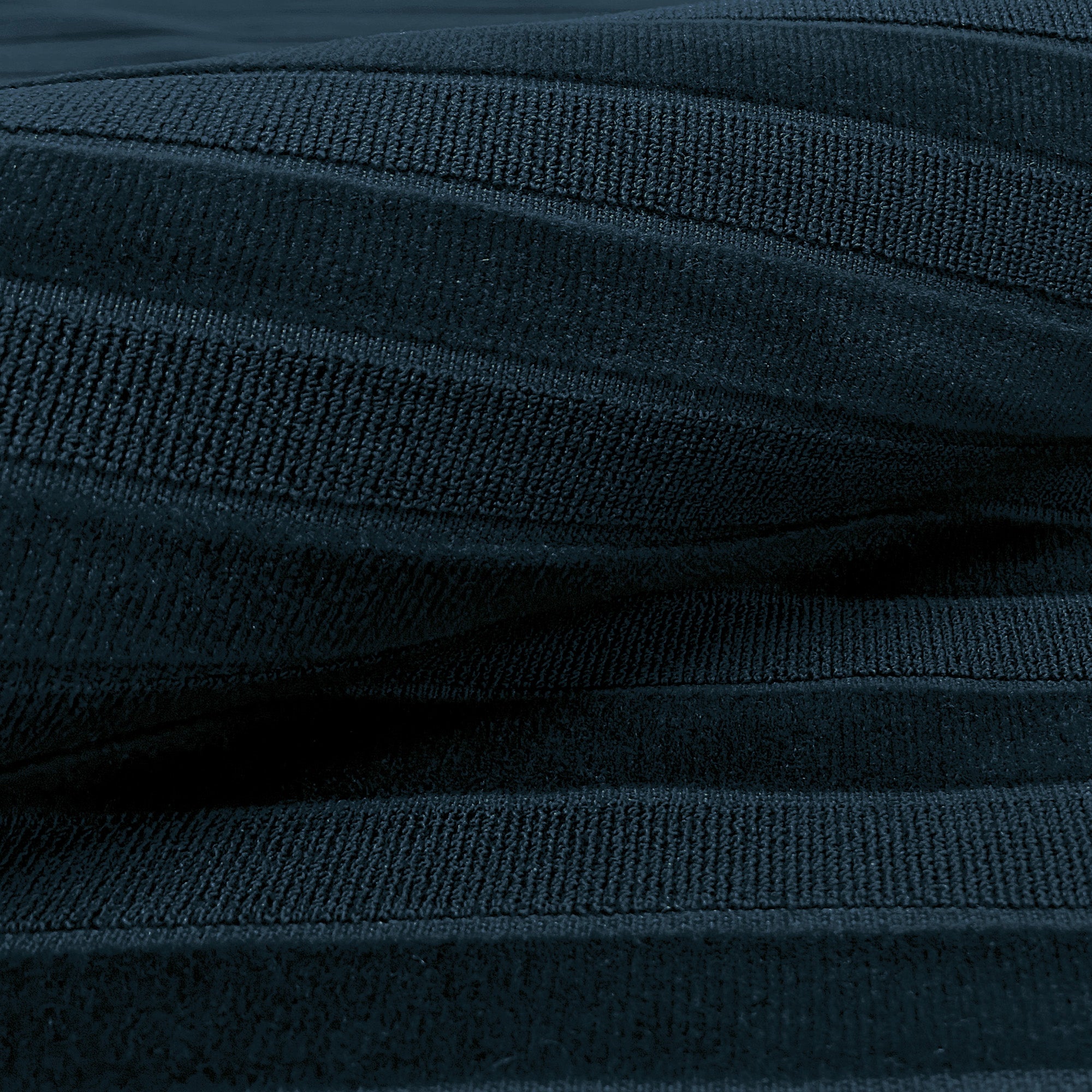 Indigo Modern Striped Velvet Upholstery Fabric 56"