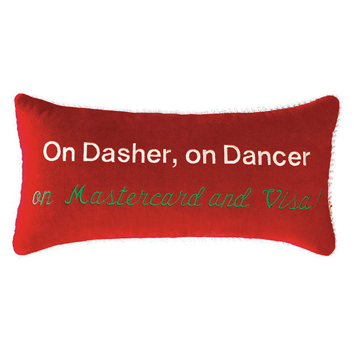 On Dasher, on Dancer, on Mastercard and Visa!
