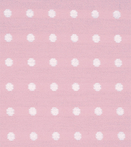Millennial Pink Princess Polka Dot Cotton Upholstery Fabric 54"