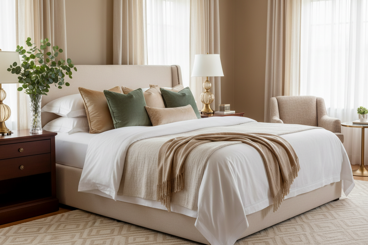 Luxury Guest Bedroom Bedding Ideas | How to Style a High-End Guest Room
