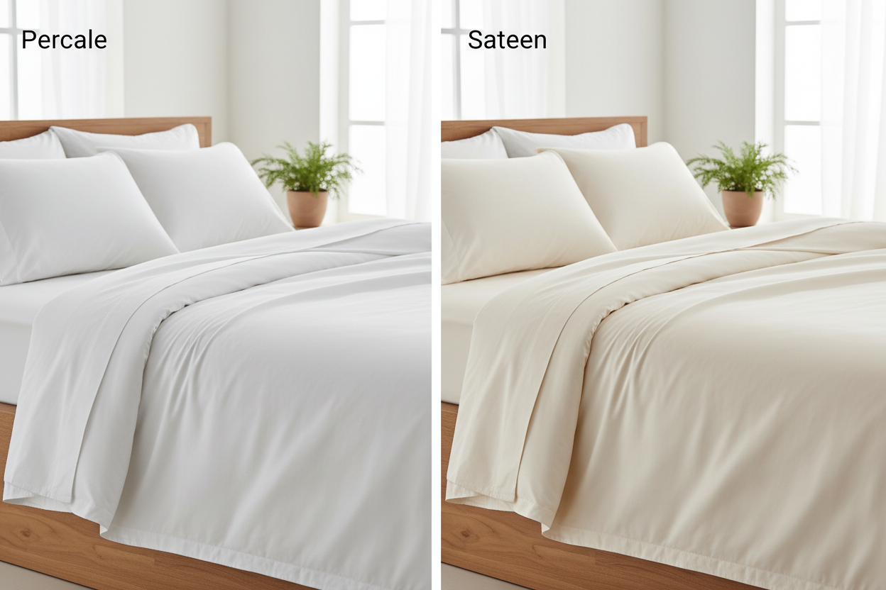 Percale vs Sateen Sheets