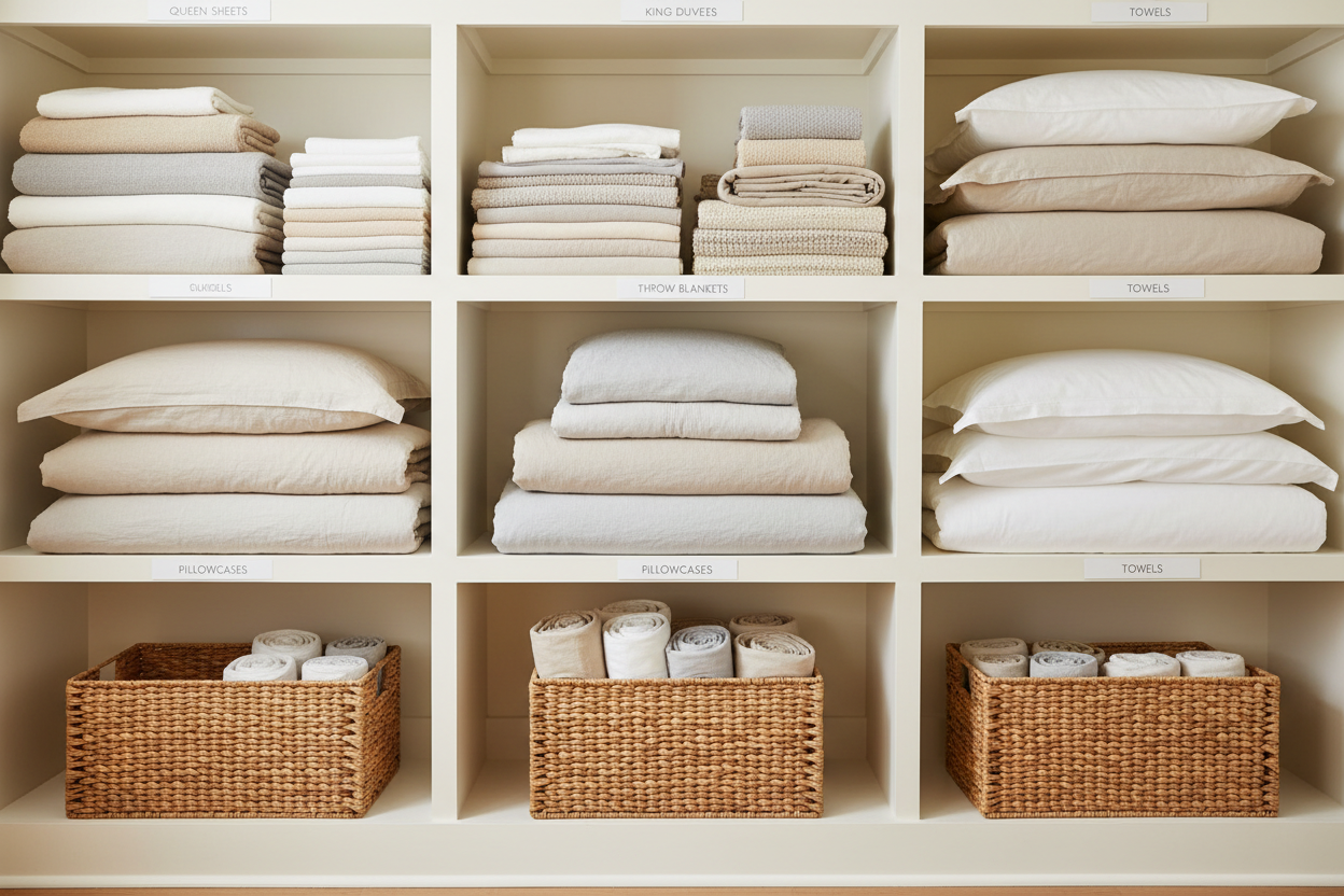 The Best Way to Store Extra Bedding (Seasonal + Long-Term)