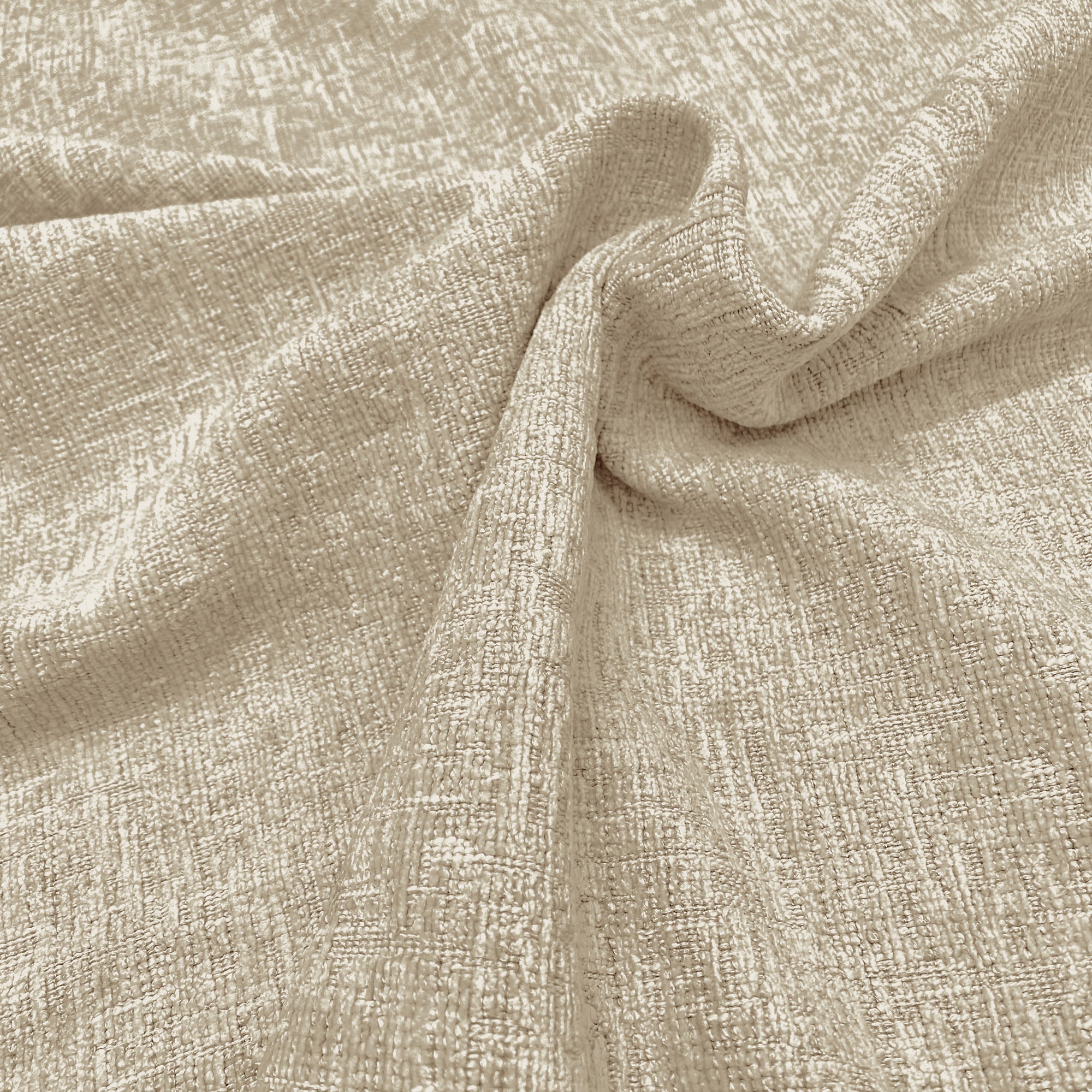 Peachtree Fabrics Beige Solid Color Chenille Upholstery Fabric by Decorative Fabrics Direct