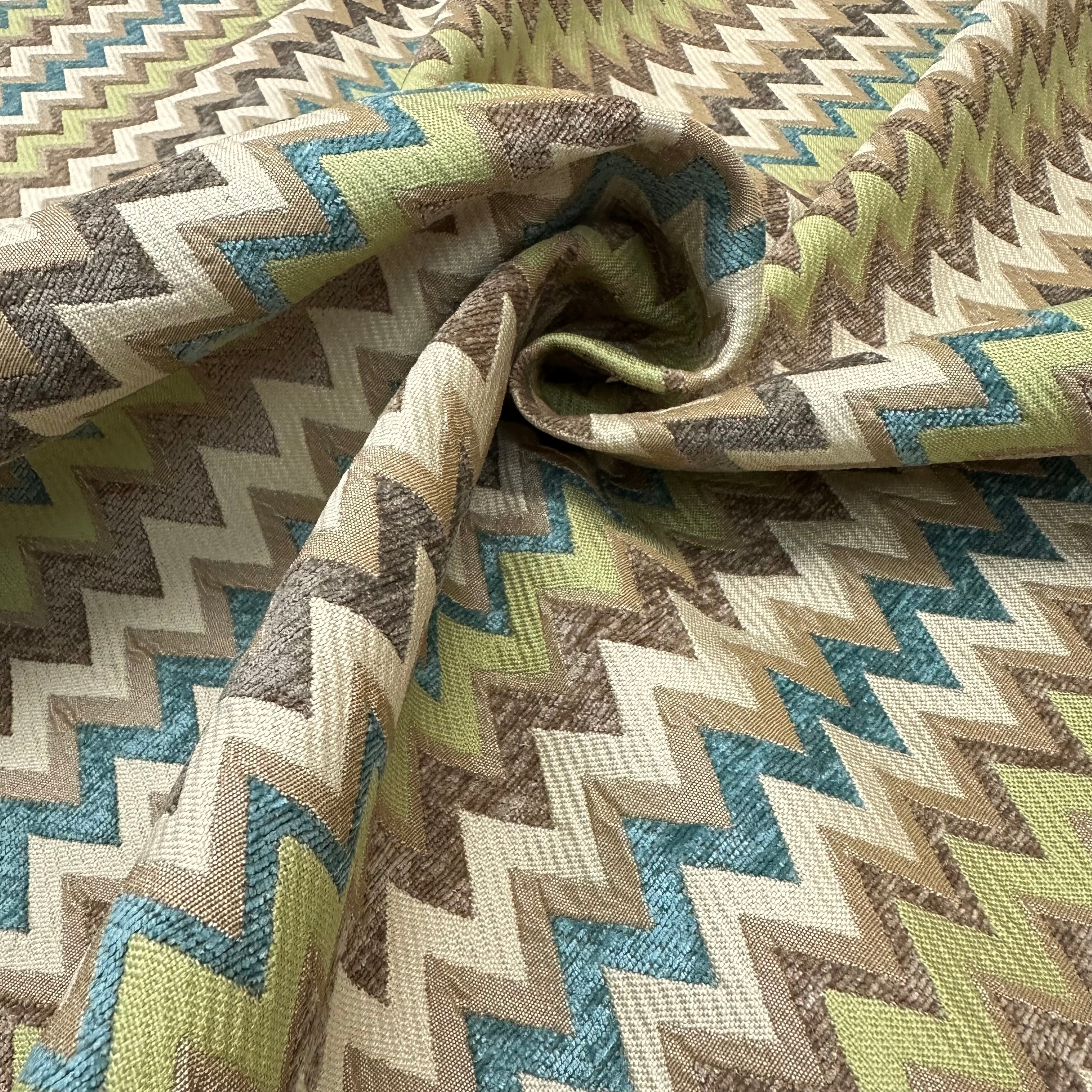 フィフティーズ・ファブリック【50年代〜60年代】B Retro Chevron Jacquard Upholstery Fabric 58