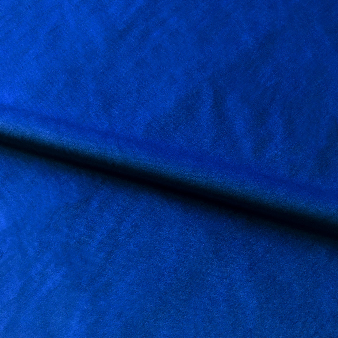 Blue, Solid Plain Upholstery Velvet Fabric By The Yard