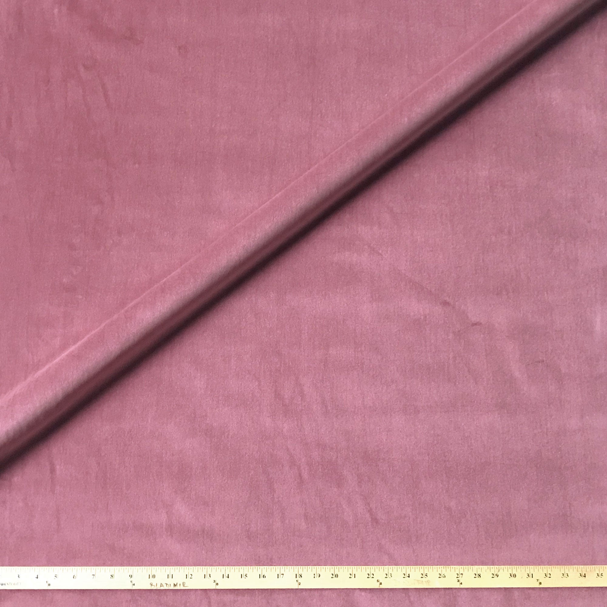 Dusty Rose Luxe Solid Velvet Upholstery Fabric 54 – Plankroad