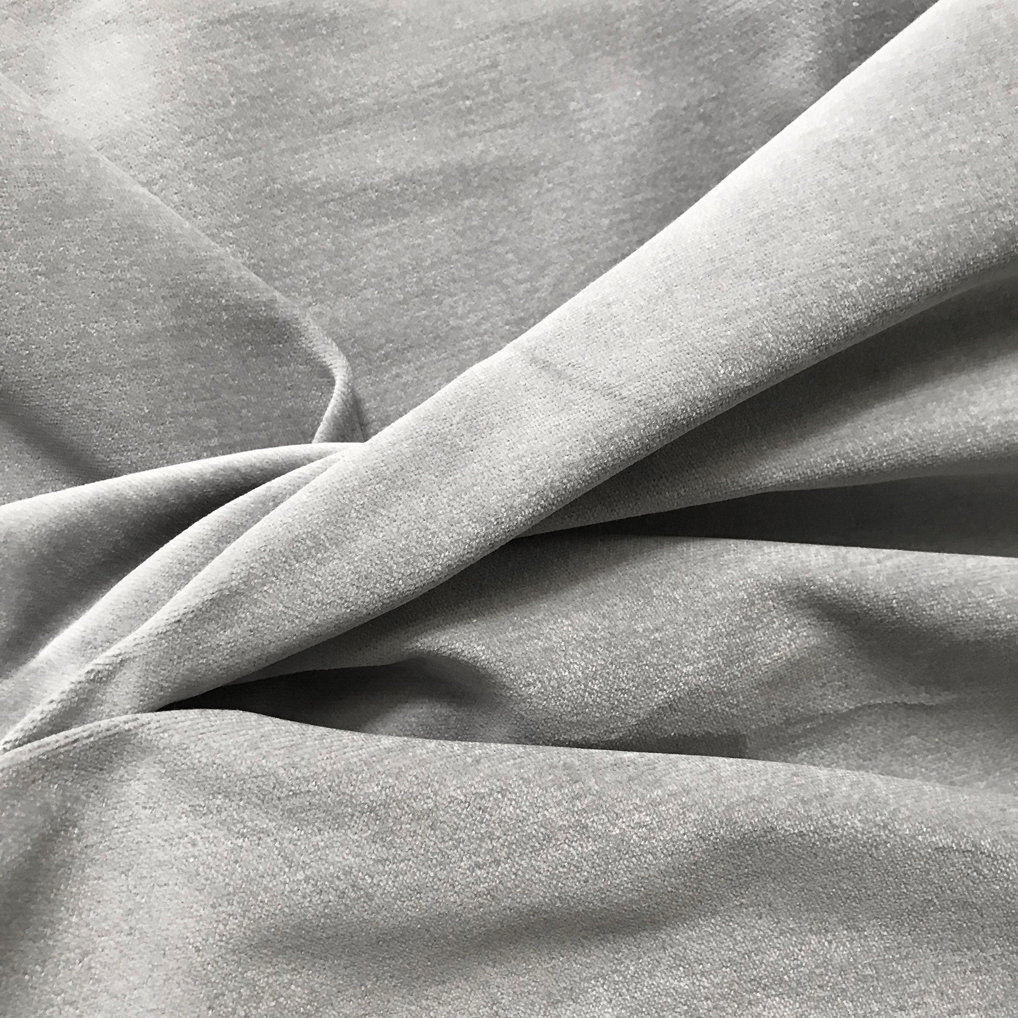 Upholstery Fabric-Signature Series Velvet Light Gray