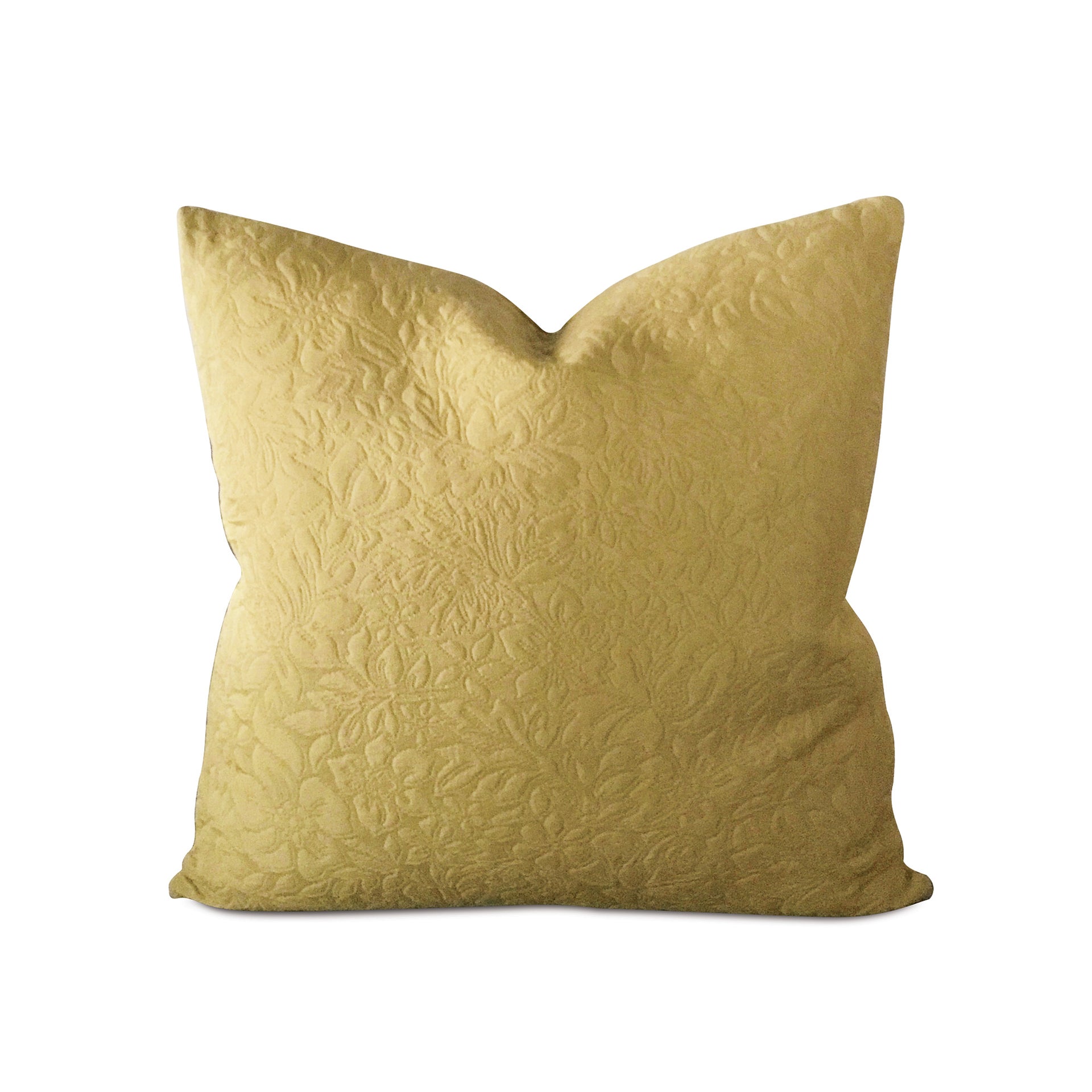 Citron Matelasse Luxury Woven Throw Pillow Cover 22x22 – Plankroad
