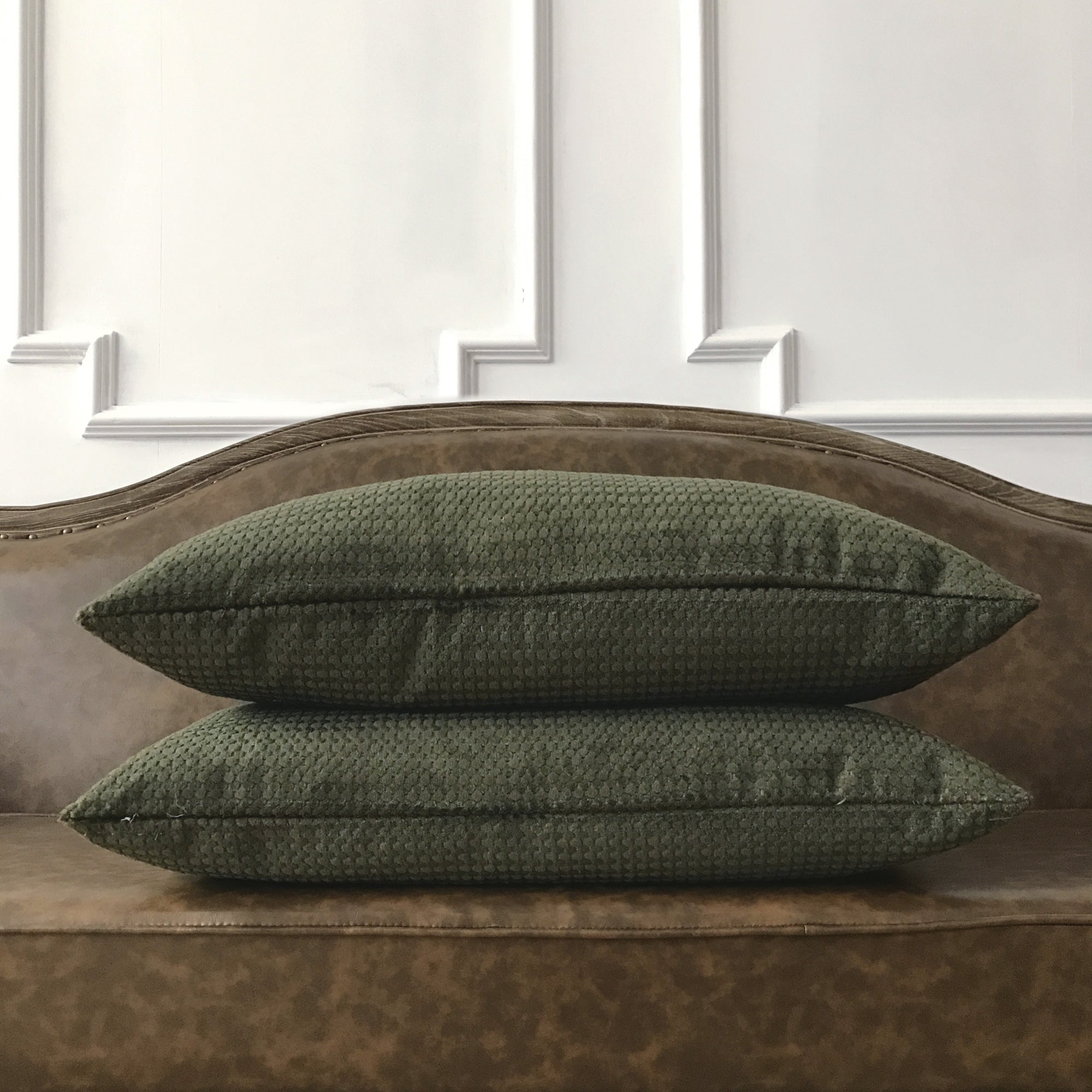 Forest Green Woven Textured Lumbar Pillow Cover 15x26 – Plankroad