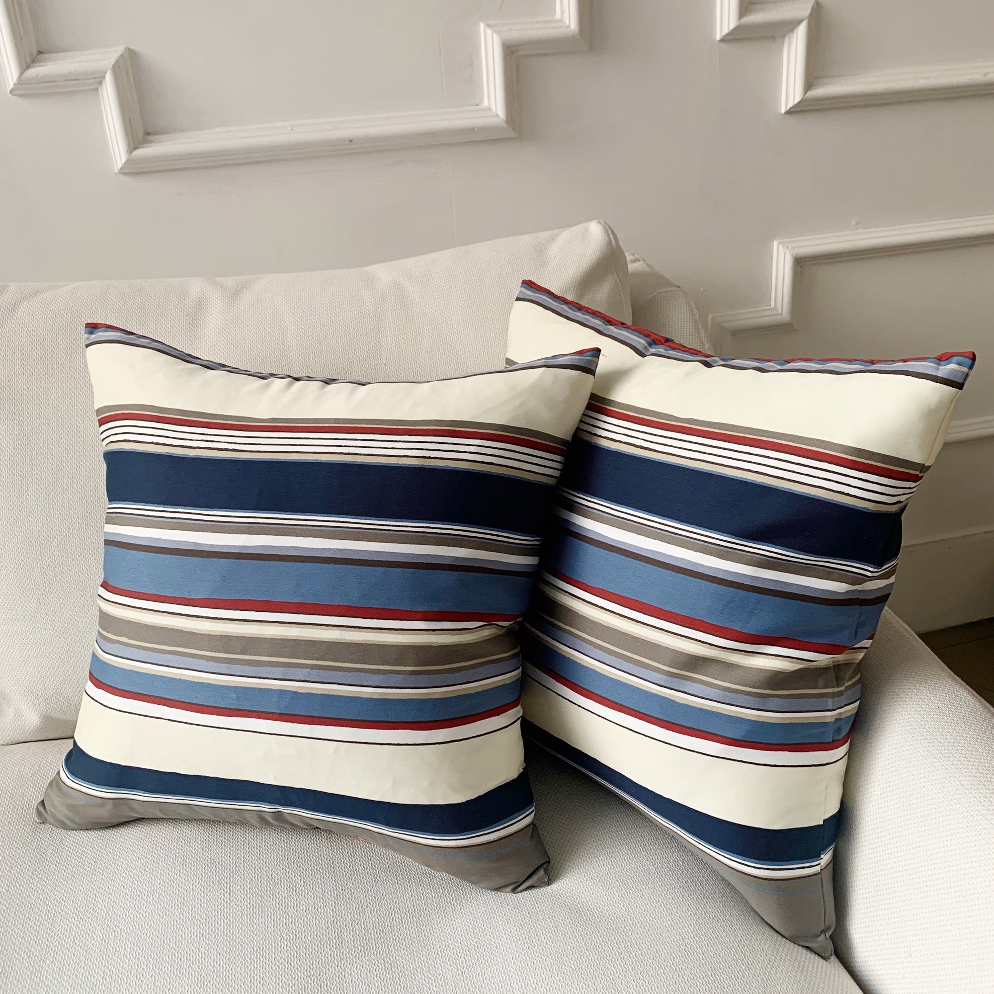 READY TO SHIP 20X20 Clay McLaurin Mediterranean Stripe Pillow Cover in –  Linen + Cloth