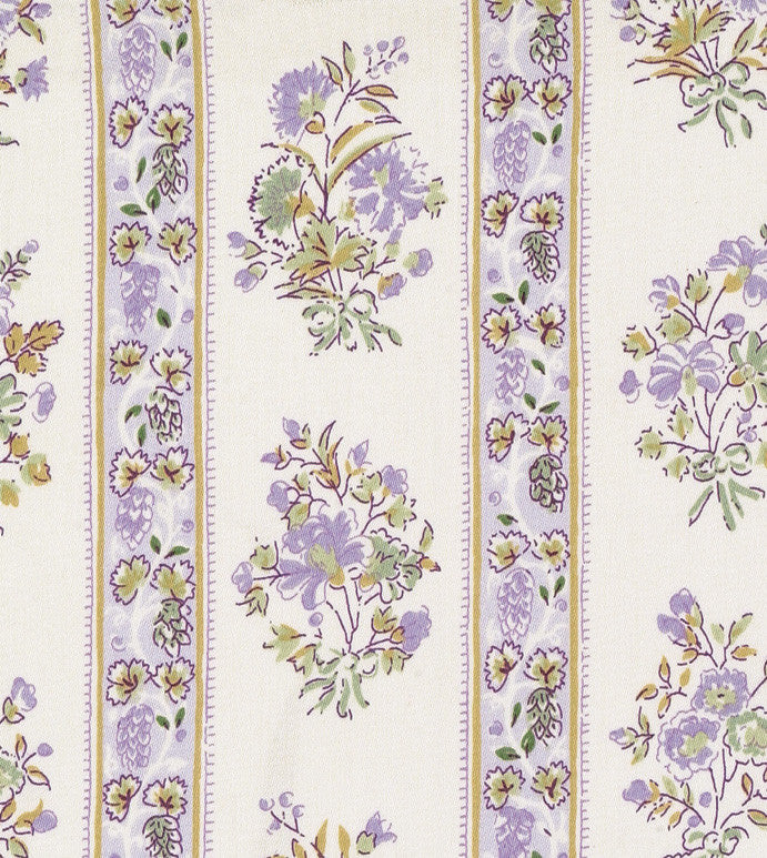 lavender flower print fabric Lavender Floral Printed Cotton Upholstery Fabric 54"