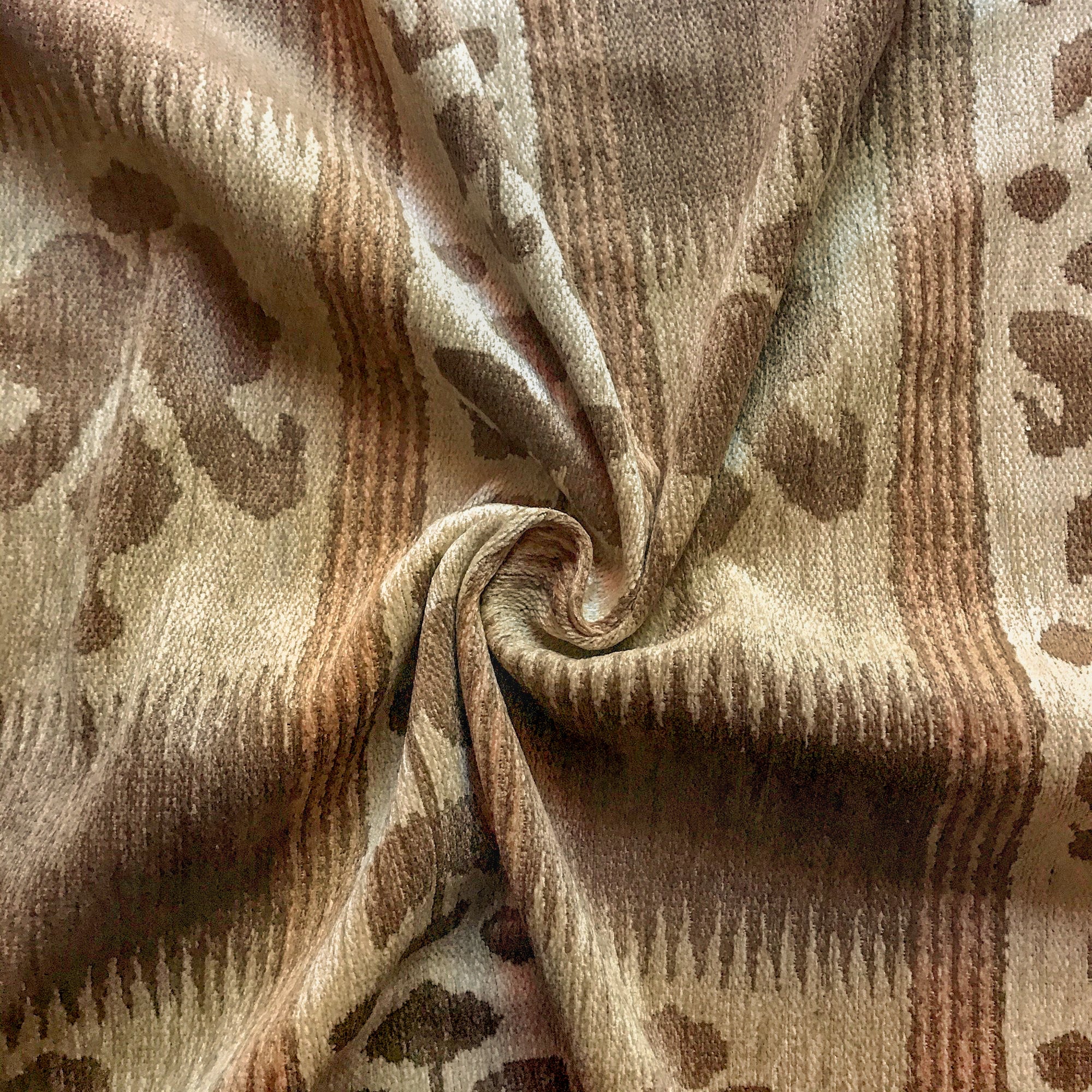 Beige Velvet Fabric, Heavy Upholstery, 54 Wide, By the Yard