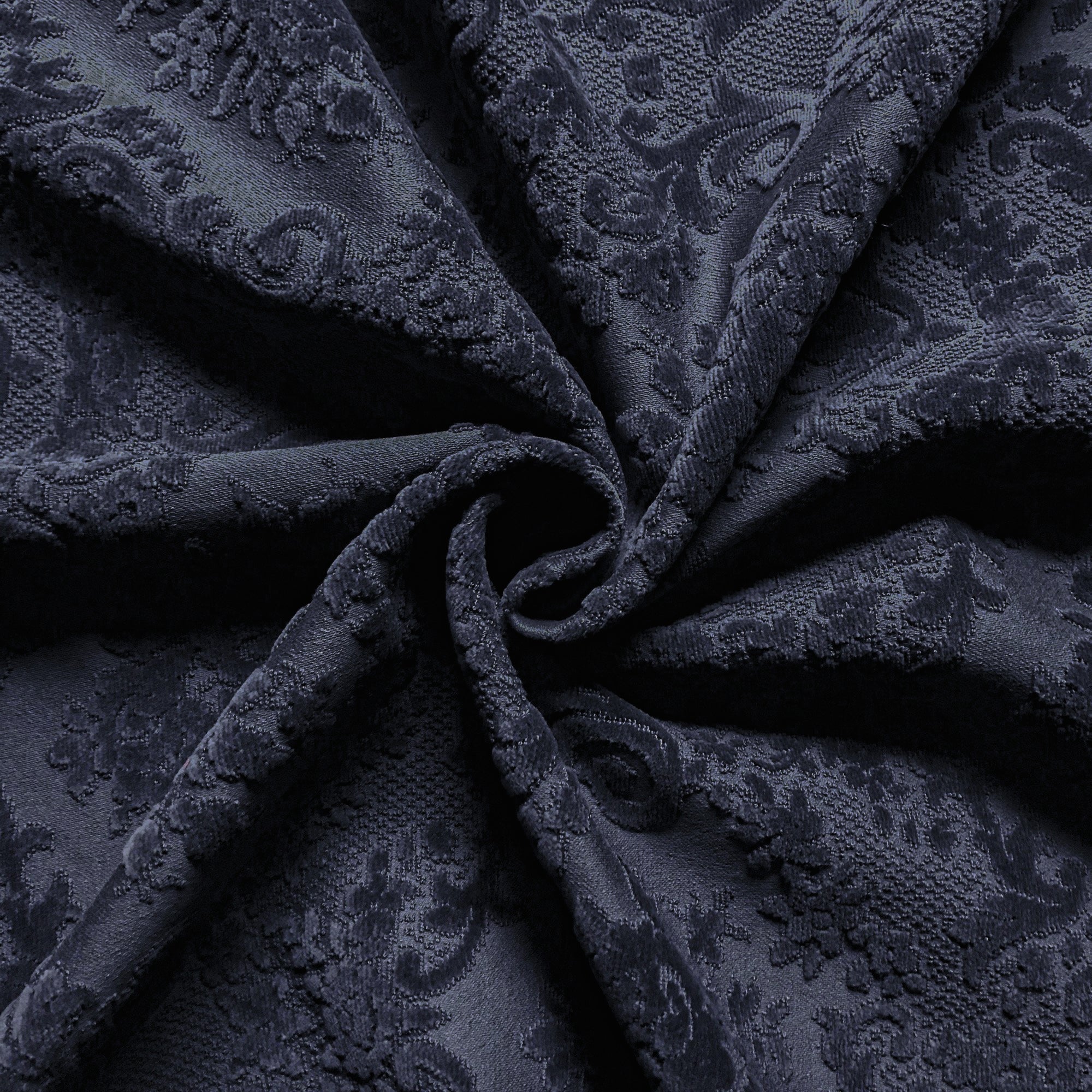 Bella Black Fabric by the Yard - PoshBin