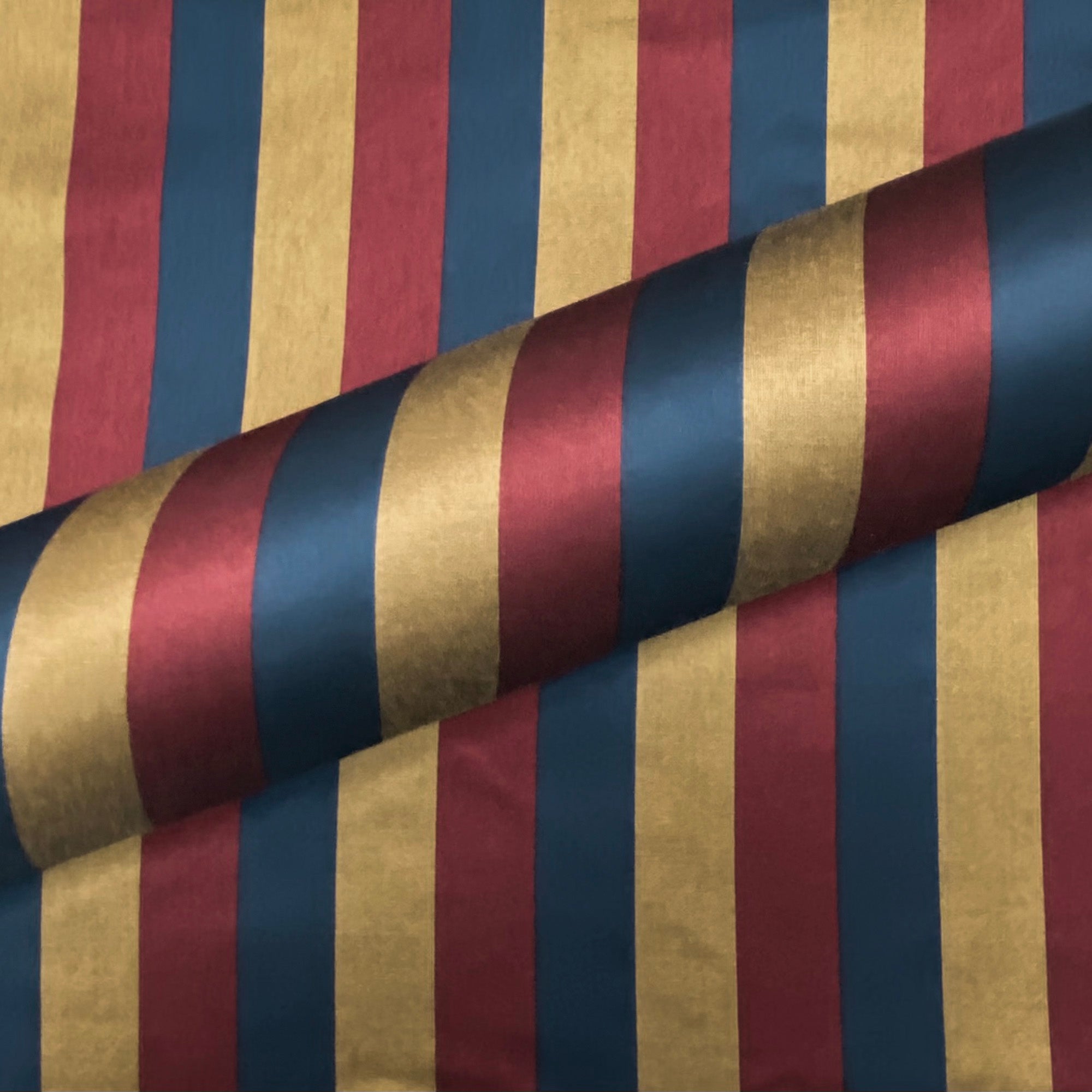Multicolor Zipper Stripe Upholstery Fabric 54 