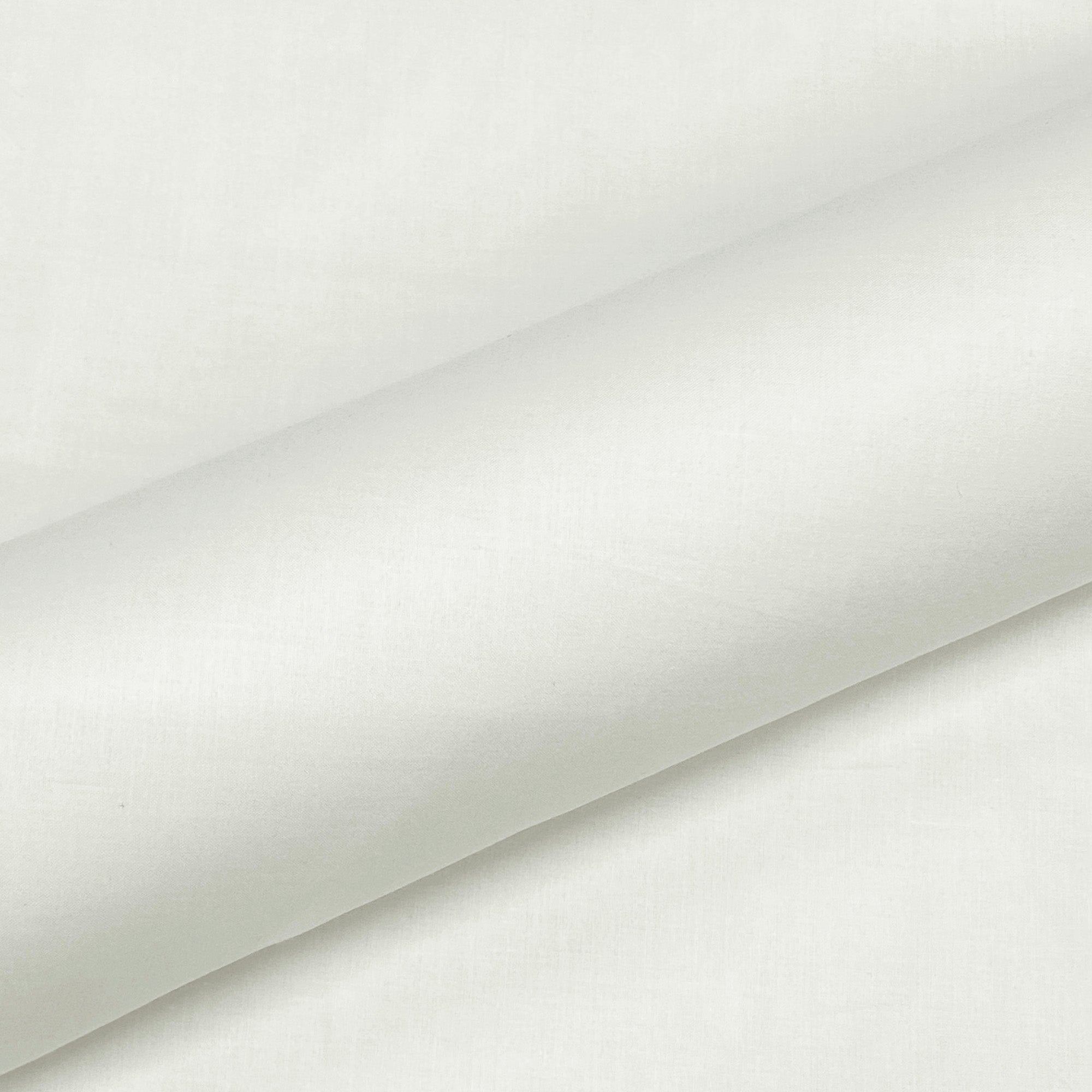 Luxury Plain White 100% Italian Cotton Upholstery Fabric 118