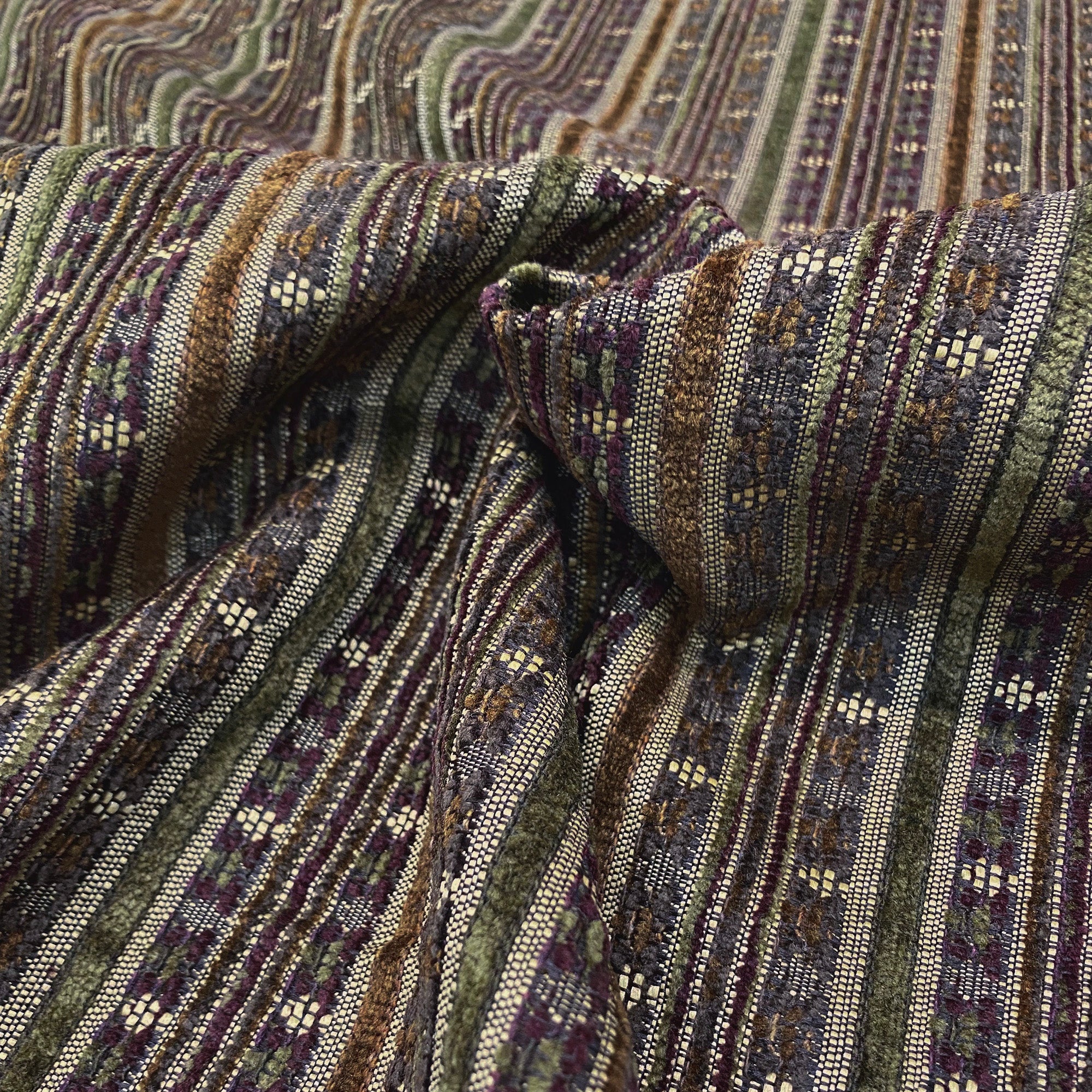 Sioux Southwest Striped Chenille Upholstery Fabric 54" – Plankroad Home ...