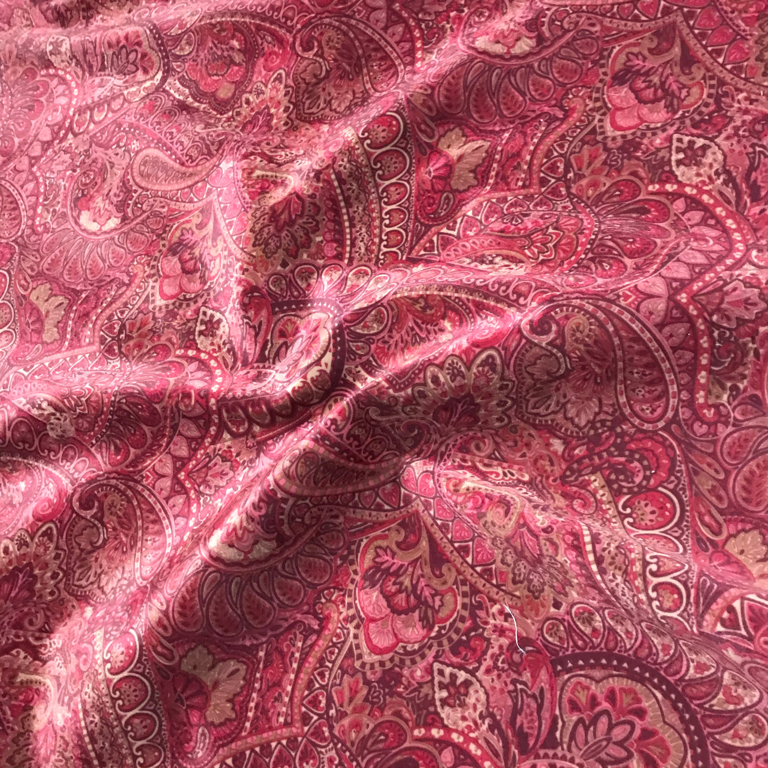 Lino Italiano 60 Fabric by the Yard Red 