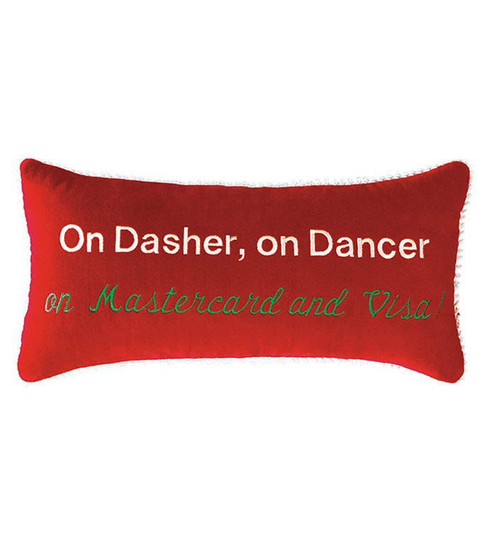 On Dasher, on Dancer, on Mastercard and Visa!